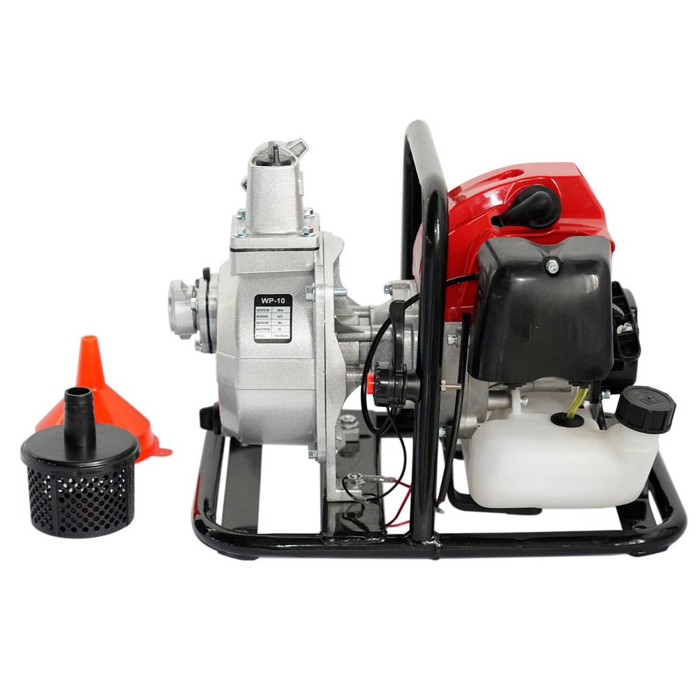 1 inch Petrol Water Transfer Pump 2HP 2 Stroke Gas Water Pump Single Cylinder