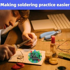 2PCS Soldering Practice Kit CD4017 NE555 DIY Lucky Wheel LED Light Circuit Board