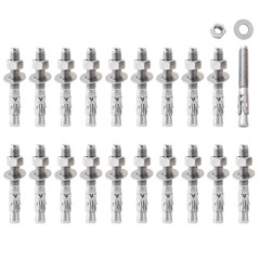 Stainless Steel Concrete Anchor Bolts 3/8″ X 3 Inch, 20-Pack Wedge