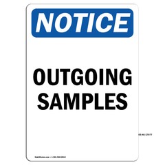 Outgoing Samples OSHA Notice Sign Metal Plastic Decal