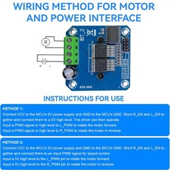 2PCS Semiconductor BTS7960B Motor Driver 43A H-Bridge Drive PWM For Arduino NEW