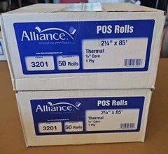 Alliance 3201 Receipt POS Rolls – 2 1/4″ X 85′ Thermal – 2bx (100pk)