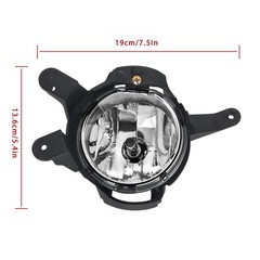 Driving Fog Lights Pair for 2011-2014 Clear Lens Left Right