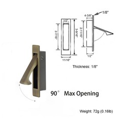 Dontay Pocket Door Pull Handle, Edge Pull, Professional Stainless Steel 304, …