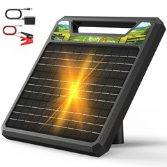 45 Miles Solar Electric Fence Charger Solar Fence Charger with Day or Night Mode