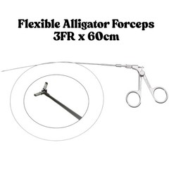 Laparoscopic Flexible Alligator 3frx60cm Grasper For SS Instruments CE Approved
