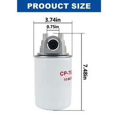 Spin-On Hydraulic Oil Filter Assembly, with Indicator Ports for Petroleum-Bas…