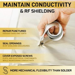 Mission Darkness TitanRF Faraday Tape // High-Shielding Conductive Adhesive