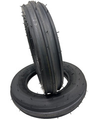 2-New 5.50-16 Tri-Rib 3 Rib Front Tractor Tire 6 PLY 5.50×16 Tubeless