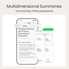 Plaud Note Pro AI Voice Recorder, Transcribe & Summarize with AI, App Black
