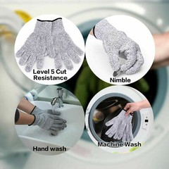 Lot Butcher Glove Cut Proof Protective Cut Resistant Gloves Kitchen L5 Protectio