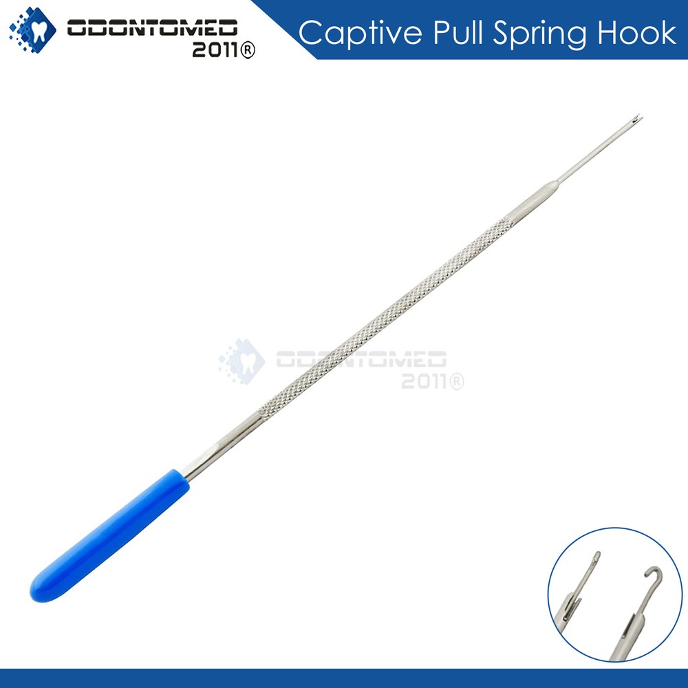 Self Retracting Captive Spring Hook 7” Easy Positioning Positively Knurled grip
