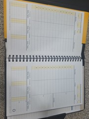 Franklin Covey DAY ONE Classic Size Planner Binder Black NEW w/inserts