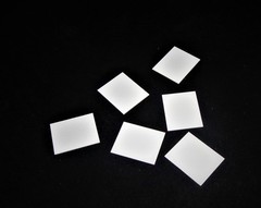 115 mm x 100 mm x 0.625 mm THICK ALUMINA CERAMIC SUBSTRATE 98.0 % No.: 514