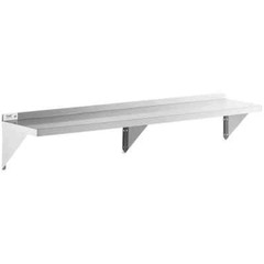 12″W x 72″L Stainless Steel Heavy Duty Kitchen Overshelf Solid Wall Mount Shelf