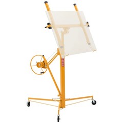 Uimoso 11Ft Drywall Lifter Sheetrock Hoist Lift Adjustable arm & Lockable Wheels