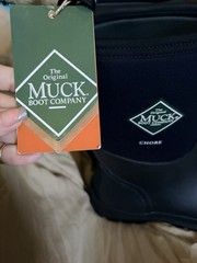 Muck Boot Company Chore Classic Waterproof Rubber Work Boots Black SZ 10M NWT