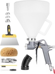 Drywall Texture Spray Gun 1.32 Gallon Hopper 3 Nozzles Wall Ceiling Sprayer Kit