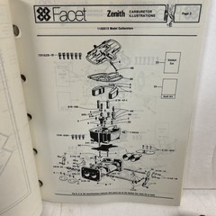 Zenith Service Parts and Carburetor Applications Catalog 3-800 P & D
