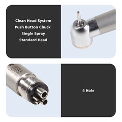 10pcs SANDENT NSK PANA MAX Style Dental High Speed Handpiece Push Button 4 Hole