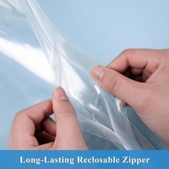 Large Reclosable Storage Bags 50 Pack 18 x 24 Inches 5 Gallon Resealable Zipper