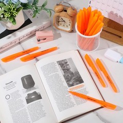 60 PCS Pastel Highlighters Bulk Bright Color Marker Chisel Tip Fast Dry Orange