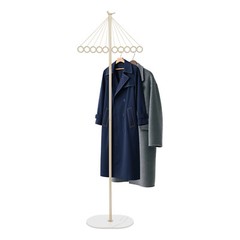 ?Coat Shelf Metal Clothing Display Rack Entrance Clothing Rack with 10 Hooks