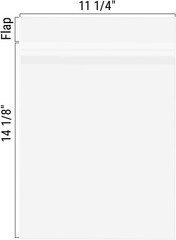 Golden State Art, 50 Pack Clear Bags for 11×14 Mats, Pictures, 11×14,