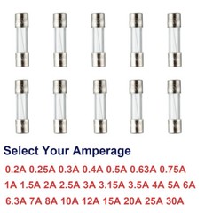 10Pcs 5x20mm Fast blow fuse Fast Acting quick blow fuse 1A 2A 3A 4A 5A 6A 10A…