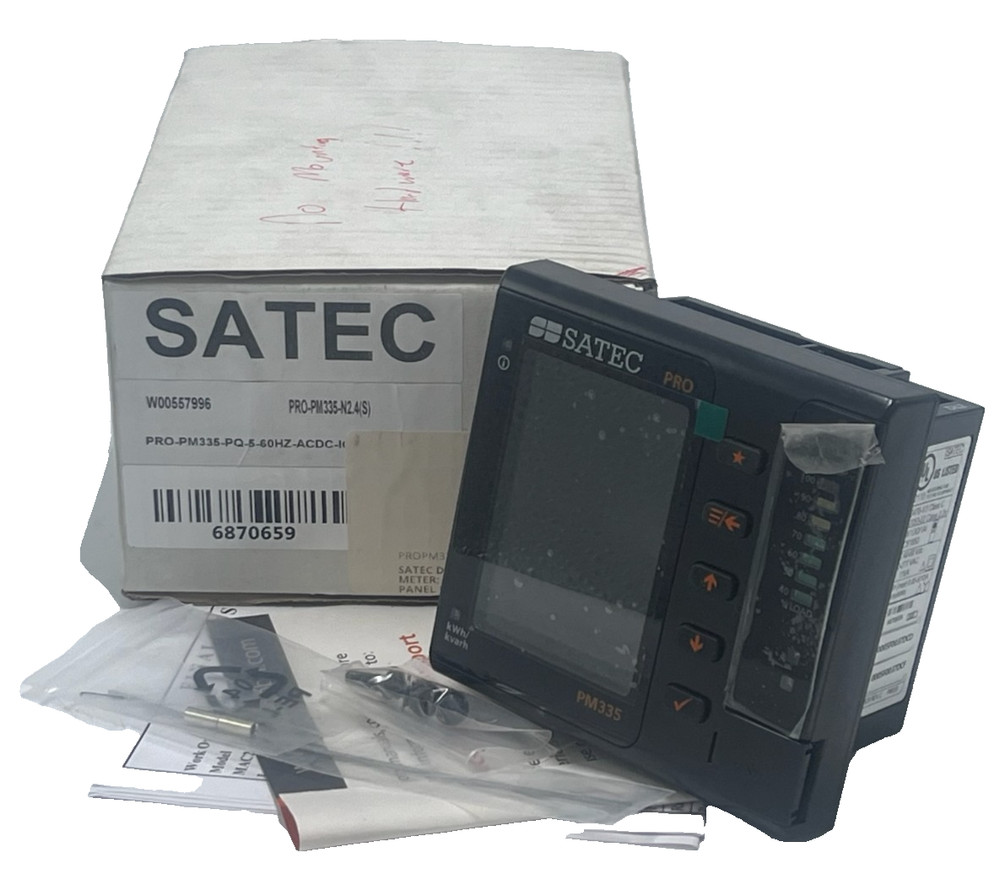 SATEC PRO-PM335-PQ-5-60HZ-ACDC-IOS Power Quality Meter | Class A | 16GB