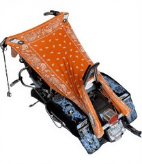 THIGHBRUSH® – NARANJA – Water Repellent Motorcycle Cover and Sunshade