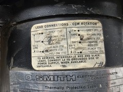 A.O. Smith C56A17A21, 1/4 hp 1725 rpm. Explosion Proof Motor 115-230 1ph 56 Fr.
