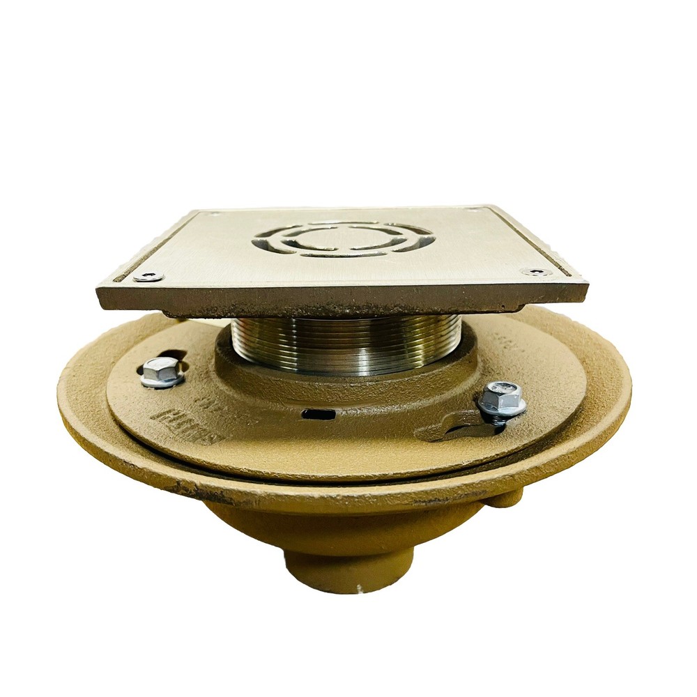 SMITH FLOOR DRAIN CAST IRON NIKEL BRONZE 3″ 09212JS54-1