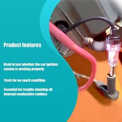 1Pcs Inline Spark Plug Tester, Small Motor Vehicle Engine Ignition Color: 1PCs