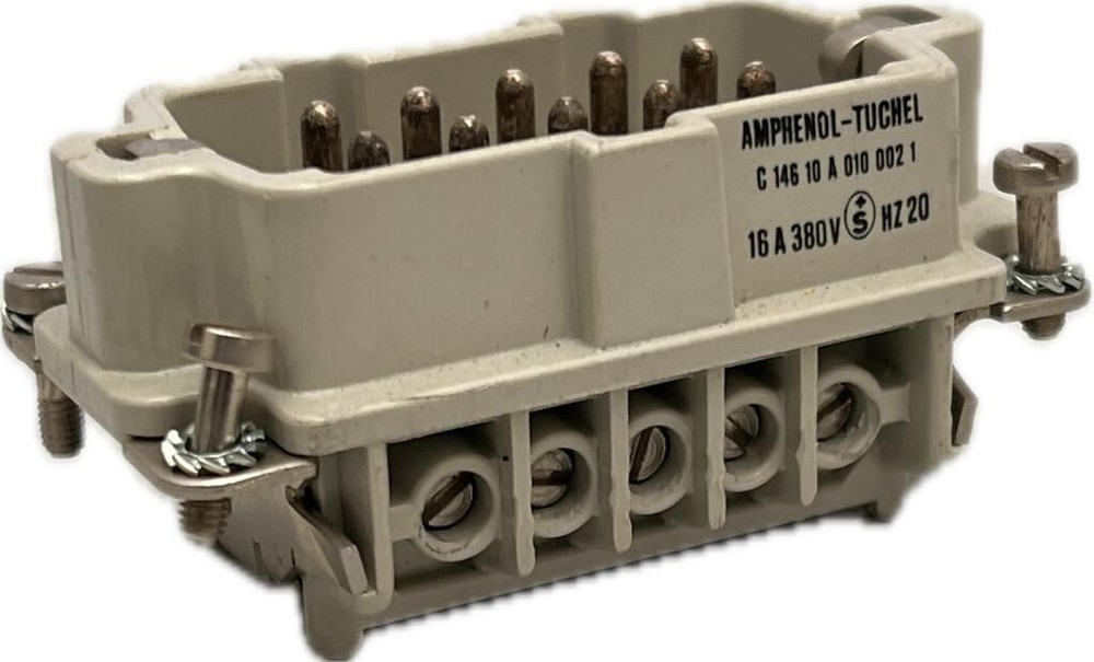 Amphenol Tuchel C146 10A010 002 1 Stecker Stift 16A 380V 20Hz 10 Pins