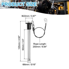 5/16″(8mm)x3.5″(90mm) 304 Stainless Steel Quick Release Pin Ball Locking Pin