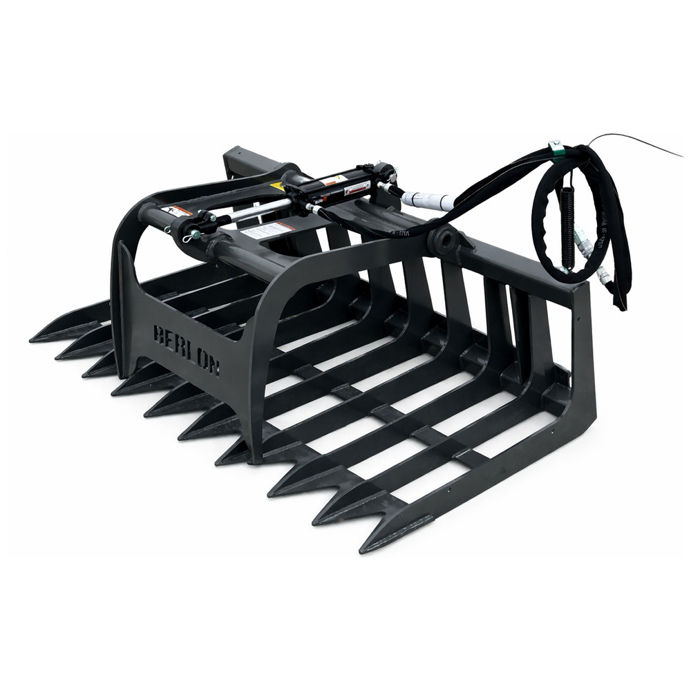 Berlon 60″ Compact Tractor Root Brush Grapple Attachment Fits John Deere Loader