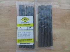 5 pcs TWILL Jobber Length Twist Drills Letter K Split Point 135 Degrees Brazil