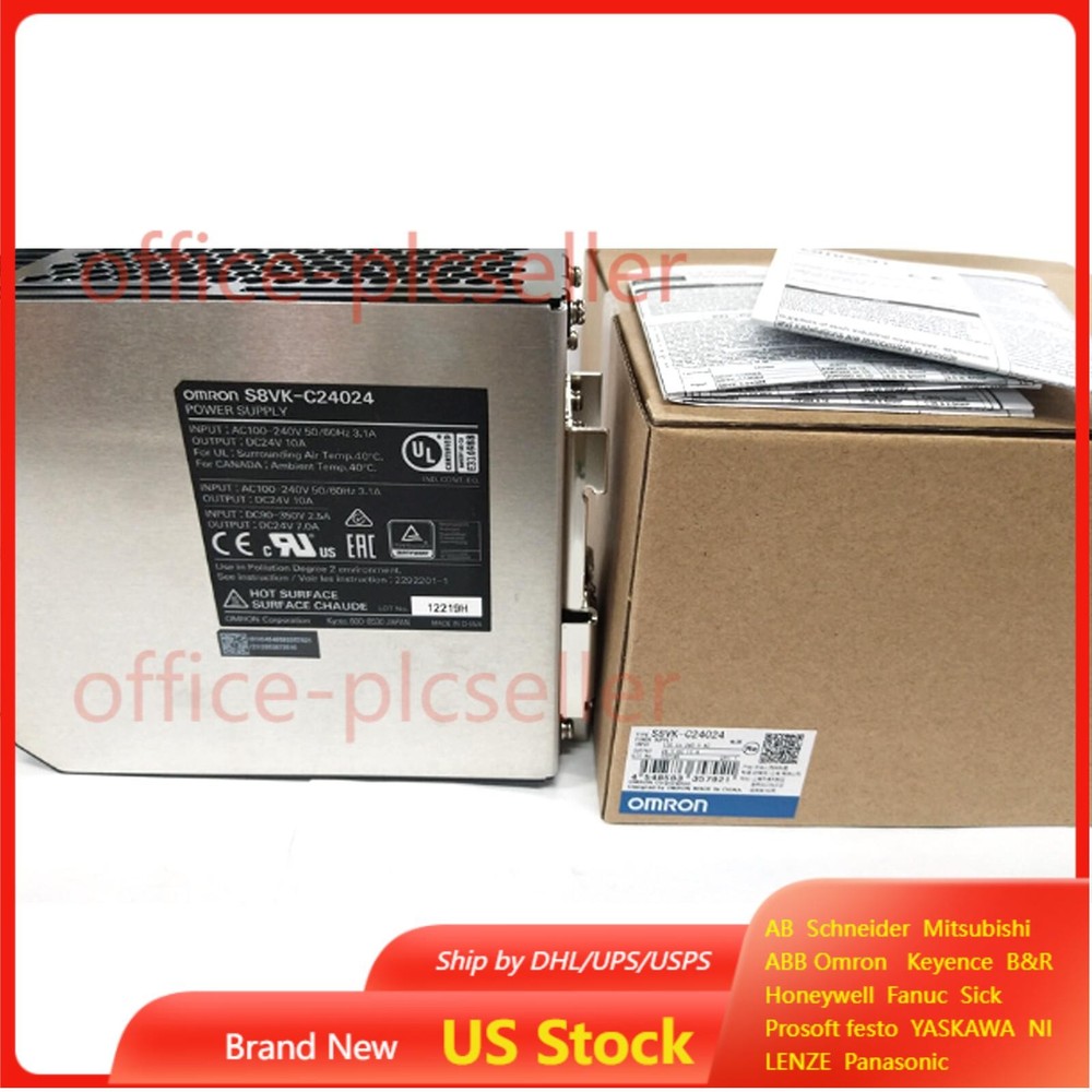 new Omron S8VK-C24024 Switching Power Supply 100-240VAC 24VDC 10A US Free TAX