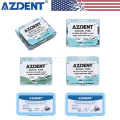 AZDENT Dental Orthodontic Buccal Tubes 1st Molar Bondable Non-Conv MBT/Roth .022