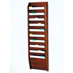 Wall mount magazine rack display waiting room organizer file holder storage slot