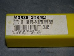 Morse Cutting Tools NPTF HSS Taper Pipe Tap 1/2"-14 x 1-3/8" x 3-1/8&q