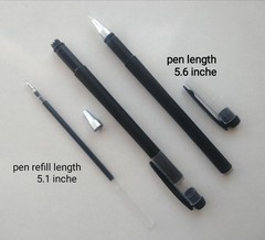 Bolígrafos de gel negros de 0,5 mm, tinta de gel premium y agarre cómodo