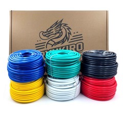 12 Gauge AWG Primary Wire 300 feet 50 ft per Color Red Black Blue Yellow Gree…