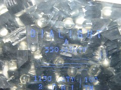 DIALIGHT 550-5707F T1-3/4 5MM CLEAR YELLOW LED INDICATOR LIGHT (LOT OF 100)
