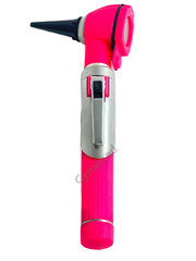 NEW MINI OTOSCOPE FIBER OPTIC MEDICAL DIAGNOSTIC EXAMINATION CE APPROVED-PINK