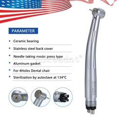 Dental High Speed Handpiece E-generator LED Ceramic 3 Spray 4 holes ASkeadnt
