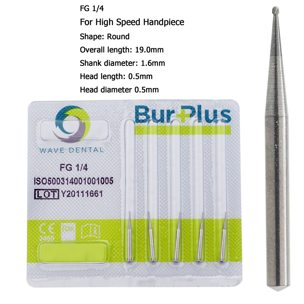 Wave Dental Carbide Burs FG Round Burs High Speed Friction Grip FG 4 6 8 330 245