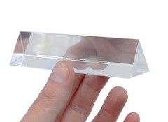 Equilateral Prism, 4″ (100mm) Length, 1″ (25mm) Faces – Acrylic – Eisco Labs