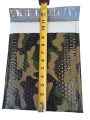 25 8.5×12 Camo Poly Bubble Mailer Envelope Shipping Wrap Plastic Mailing
